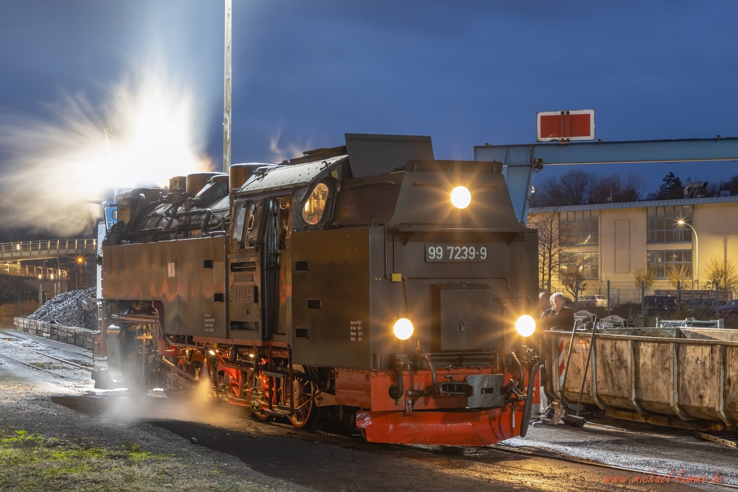 Die Brockenbahn im Hauptbahnhof Wernigerode