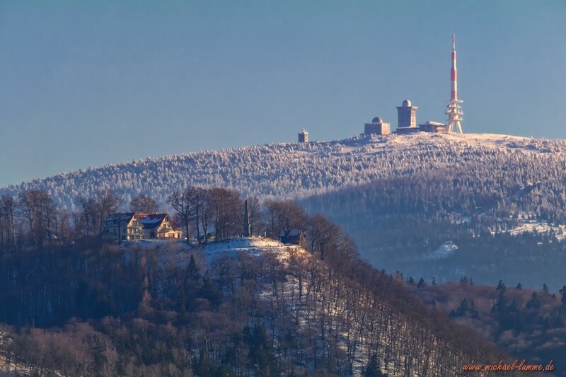 Der Burgberg Bad Harzburg und der Brocken