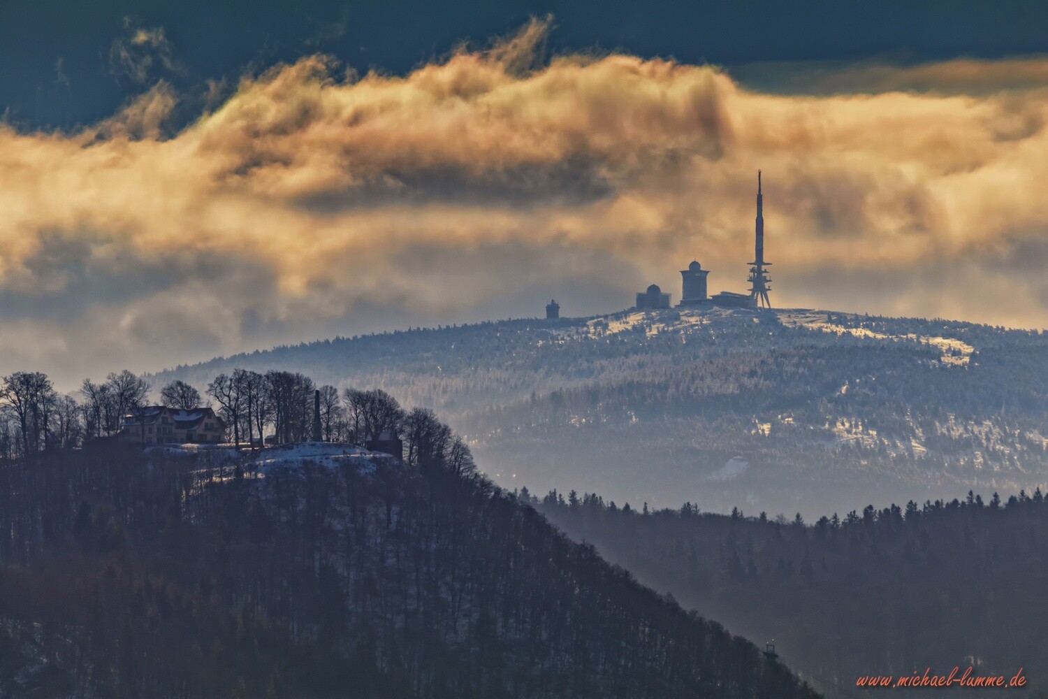 Der Burgberg Bad Harzburg und der Brocken