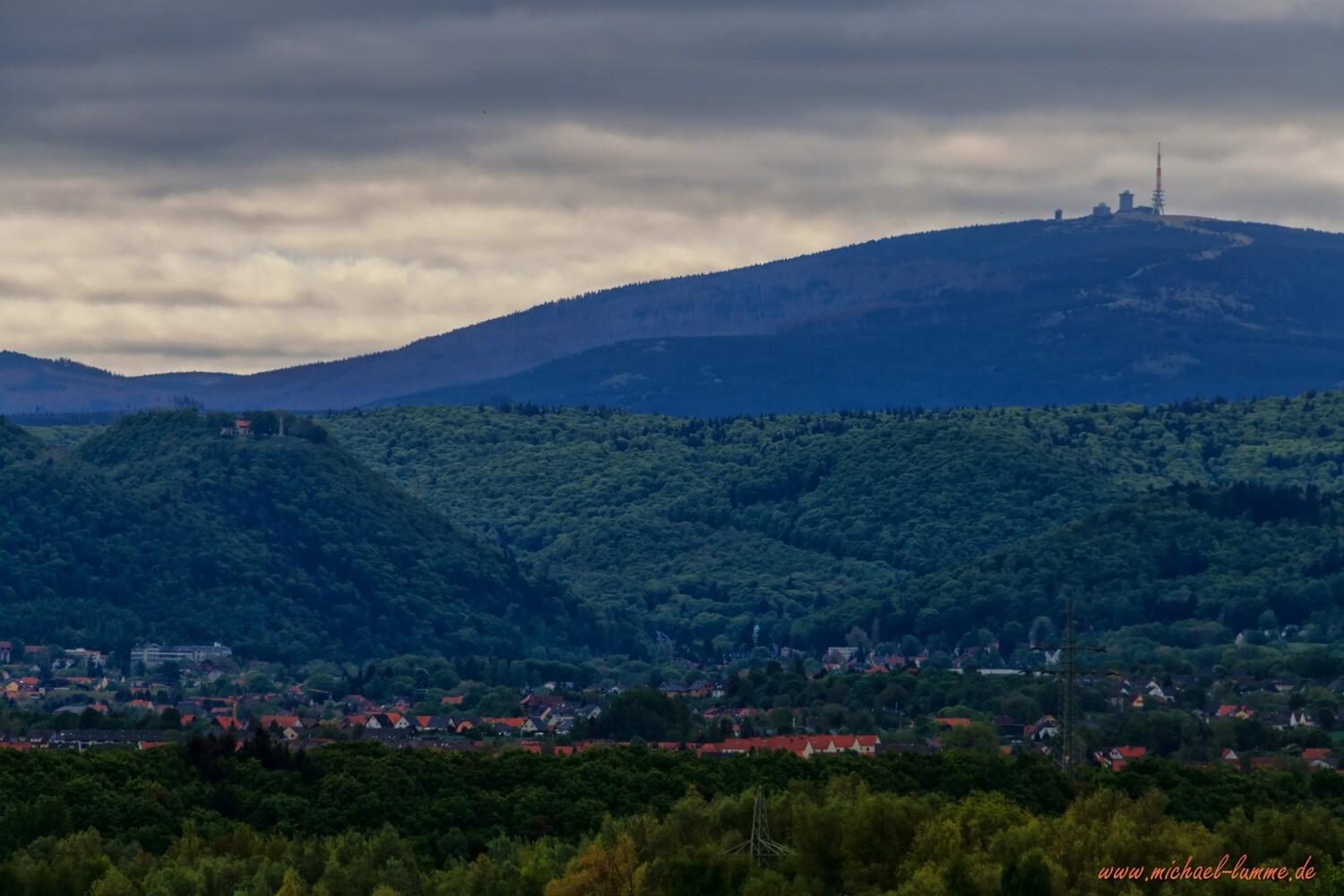 Der Burgberg Bad Harzburg und der Brocken