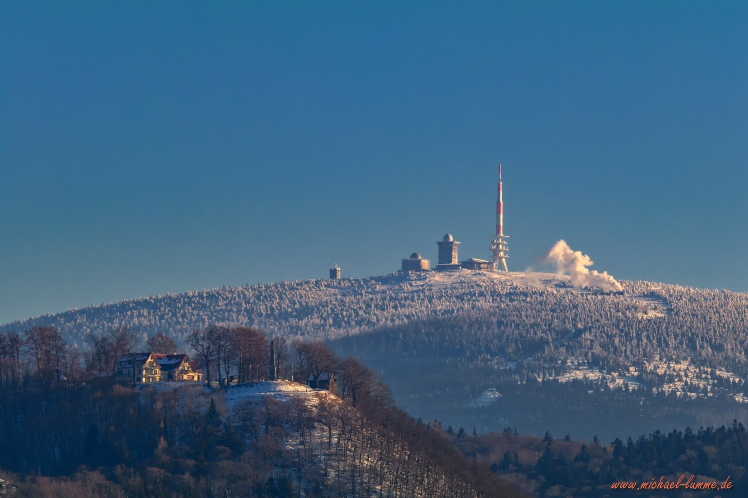 Der Burgberg Bad Harzburg und der Brocken