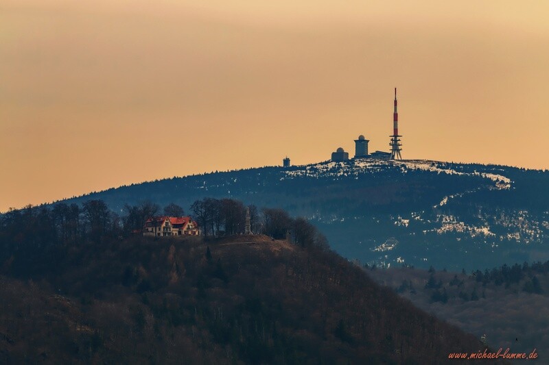 Der Burgberg Bad Harzburg und der Brocken