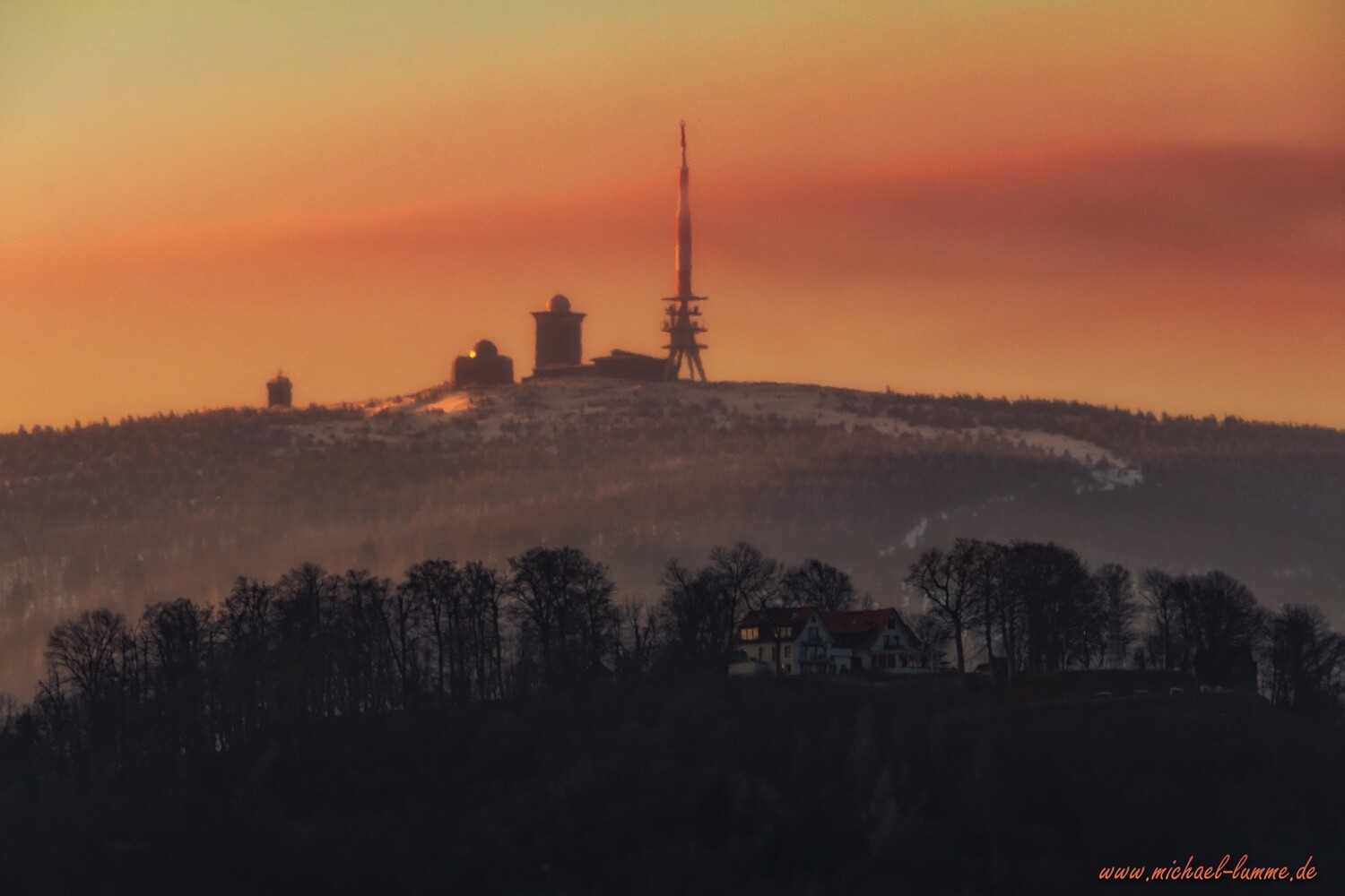 Der Burgberg Bad Harzburg und der Brocken