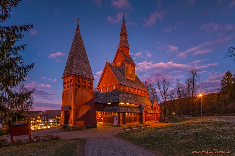 Die Gustav Adolf Stabkirche in Hahnenklee