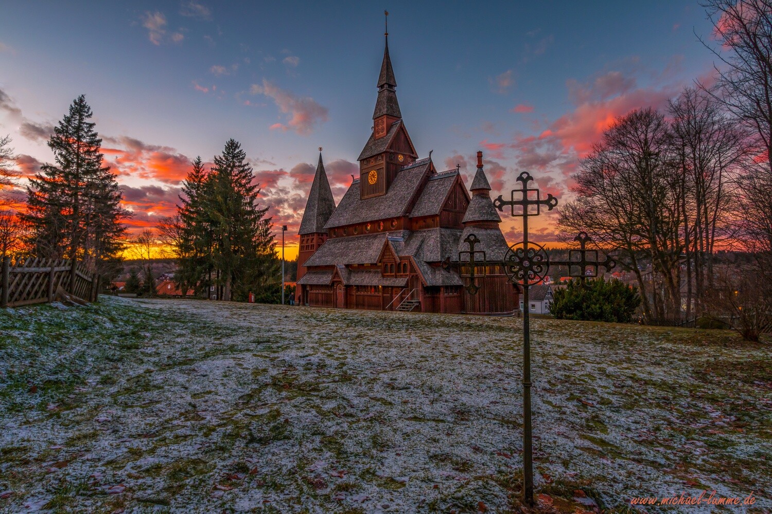 Die Gustav Adolf Stabkirche in Hahnenklee
