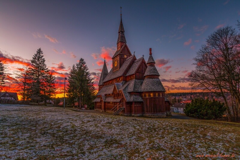 Die Gustav Adolf Stabkirche in Hahnenklee