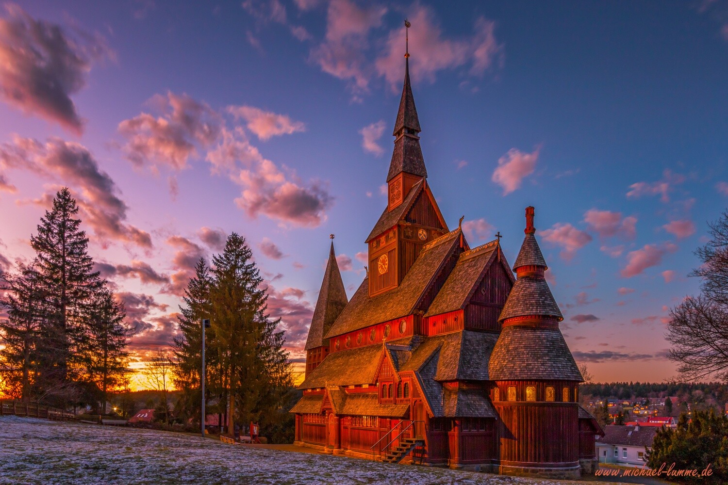 Die Gustav Adolf Stabkirche in Hahnenklee