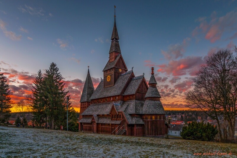 Die Gustav Adolf Stabkirche in Hahnenklee