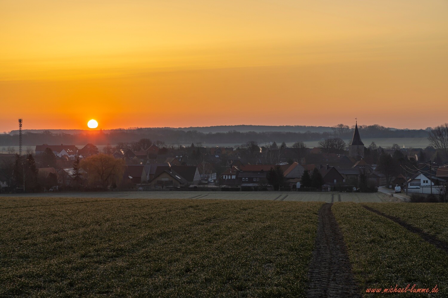 Sonnenaufgang bei Lochtum