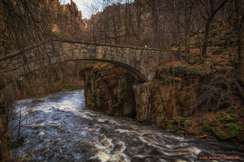 Die Jungfernbrücke am Gasthaus Königsruh