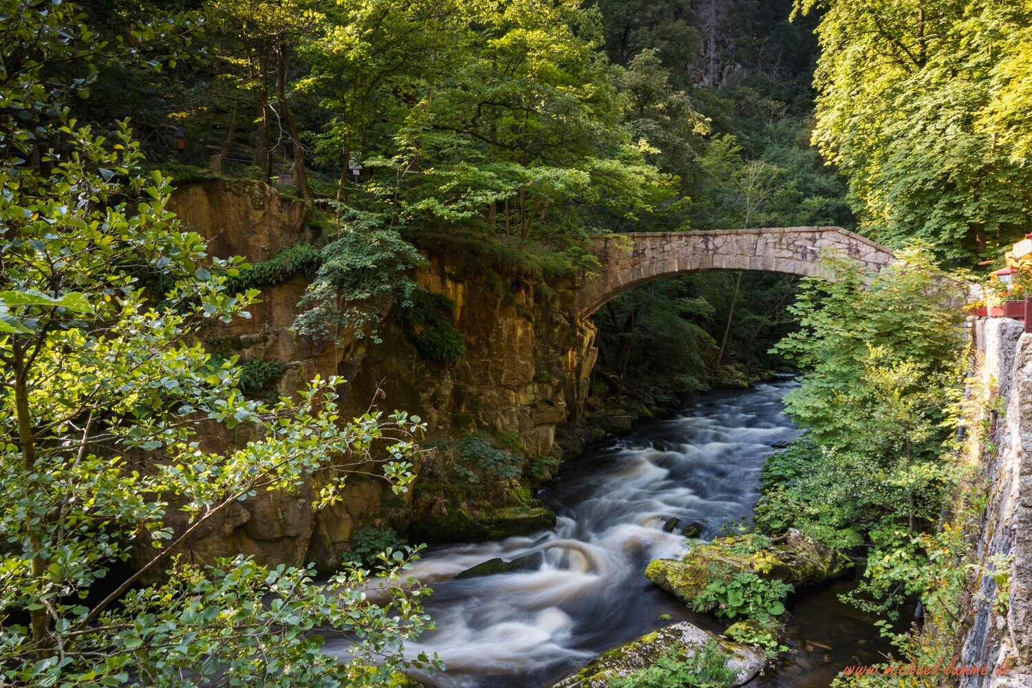Die Jungfernbrücke am Gasthaus Königsruh