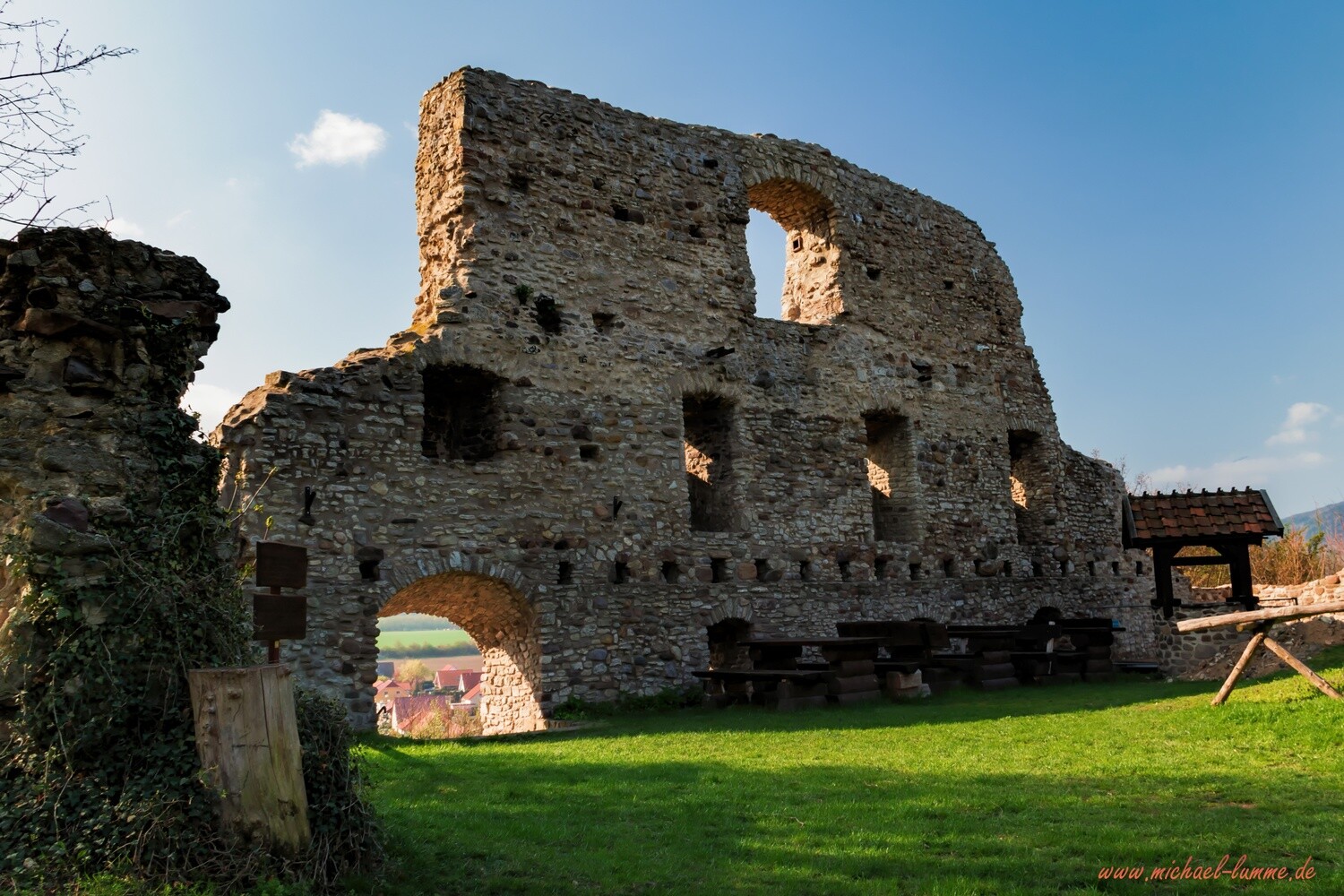 Die Ruine der Burg Stapelburg