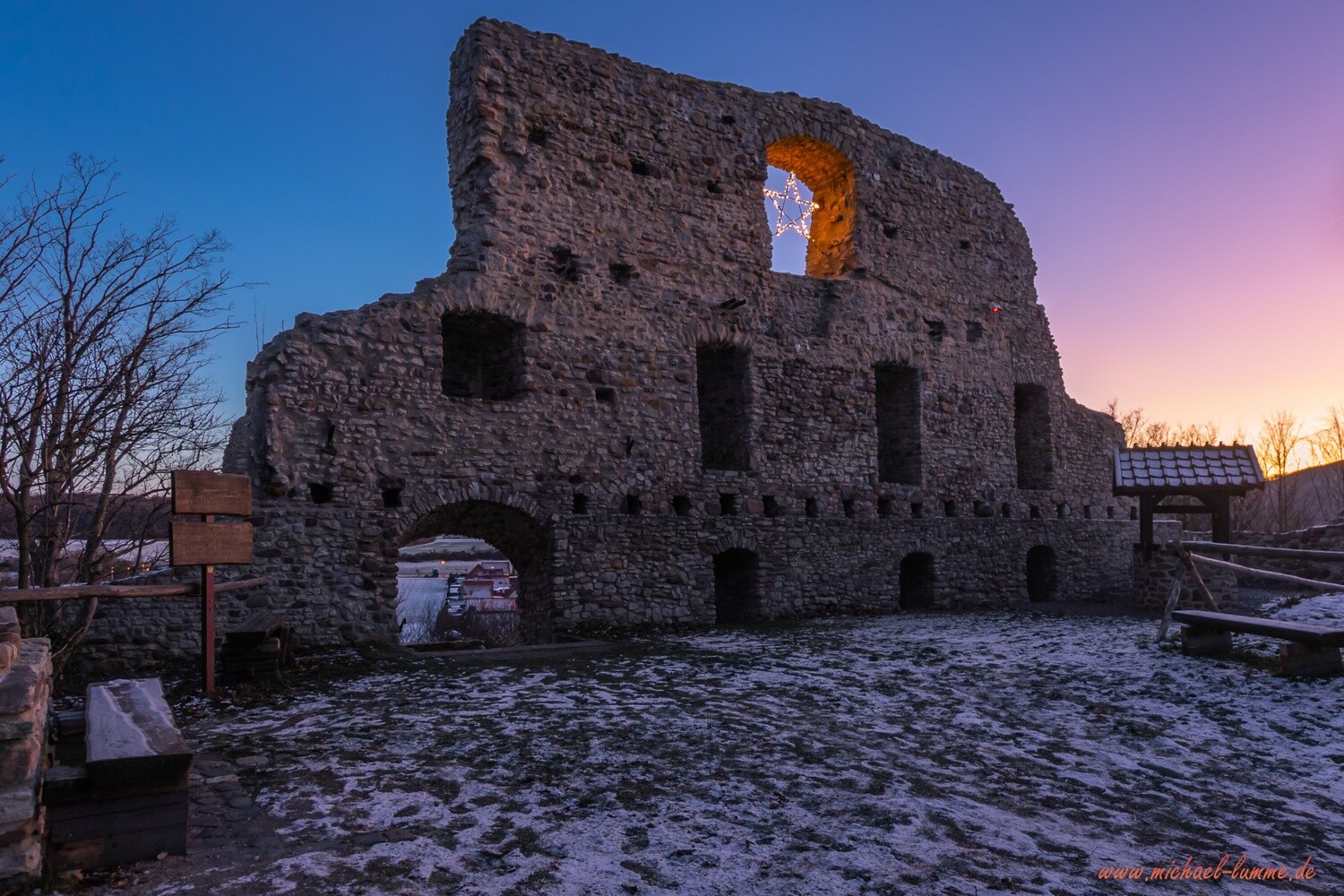 Die Ruine der Burg Stapelburg