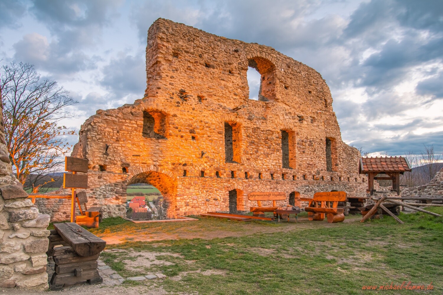 Die Ruine der Burg Stapelburg