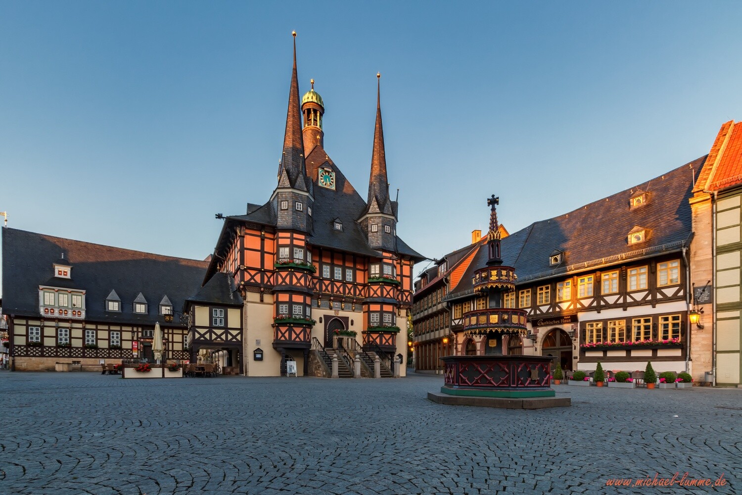 Der Marktplatz und das Rathaus Wernigerode