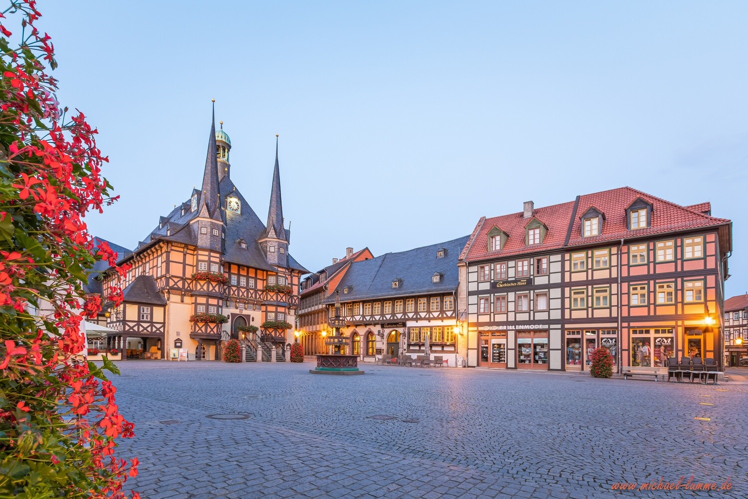 Der Marktplatz und das Rathaus Wernigerode