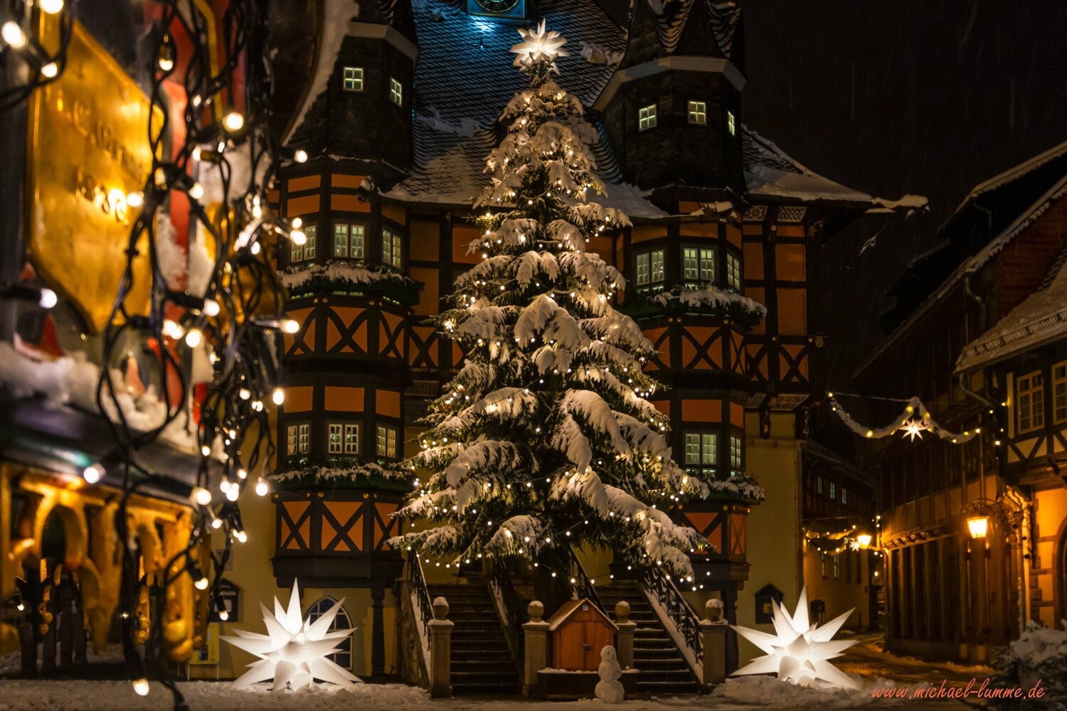 Der Marktplatz und das Rathaus Wernigerode