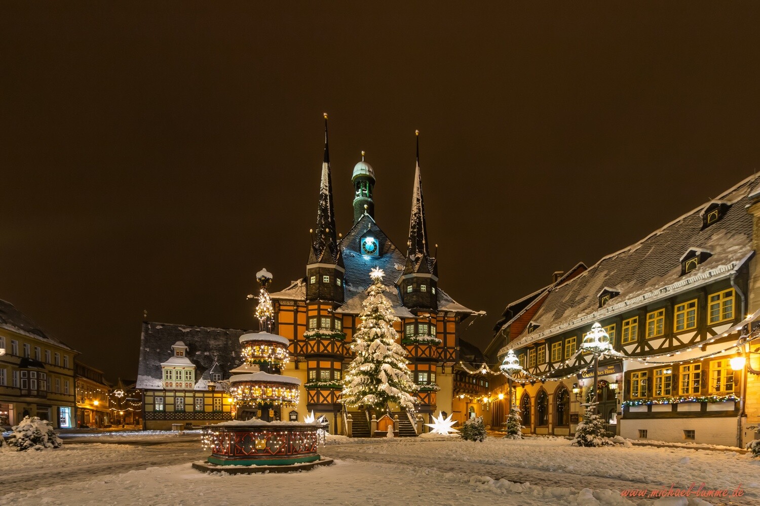 Der Marktplatz und das Rathaus Wernigerode