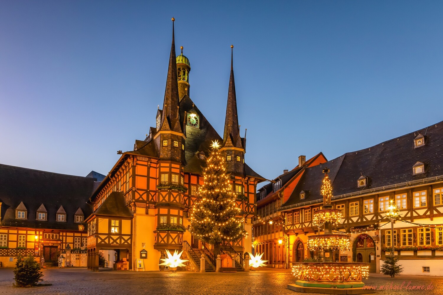 Der Marktplatz und das Rathaus Wernigerode