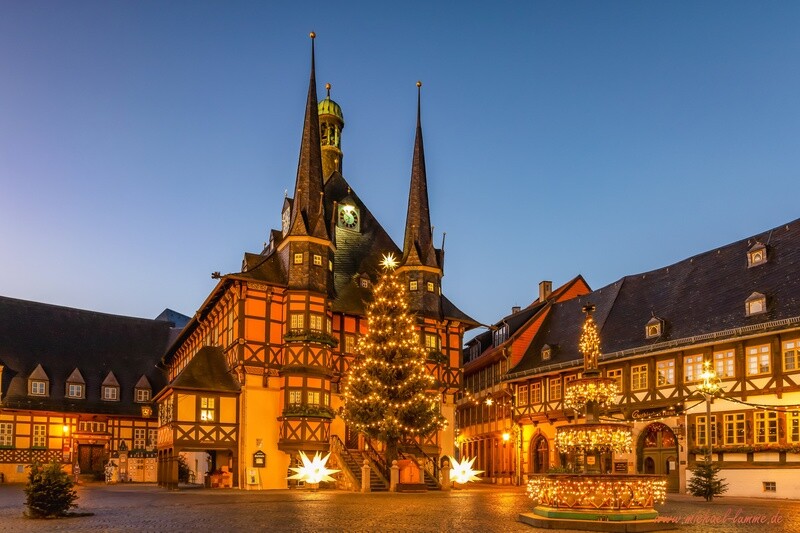 Der Marktplatz und das Rathaus Wernigerode