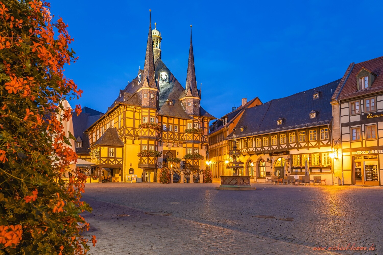 Der Marktplatz und das Rathaus Wernigerode