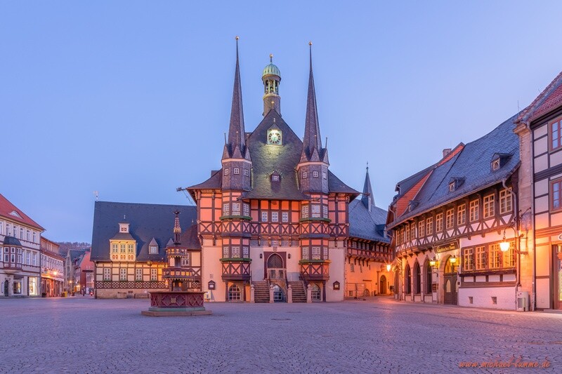 Der Marktplatz und das Rathaus Wernigerode