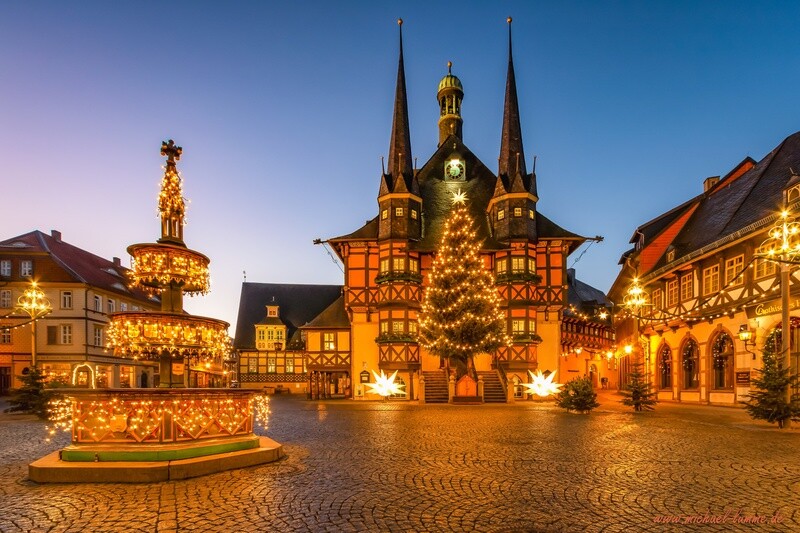 Der Marktplatz und das Rathaus Wernigerode