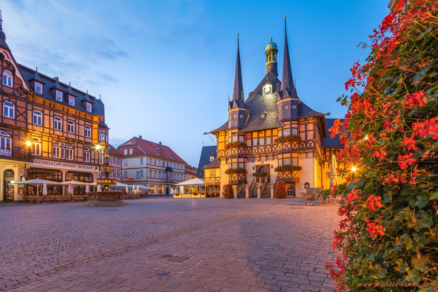 Der Marktplatz und das Rathaus Wernigerode