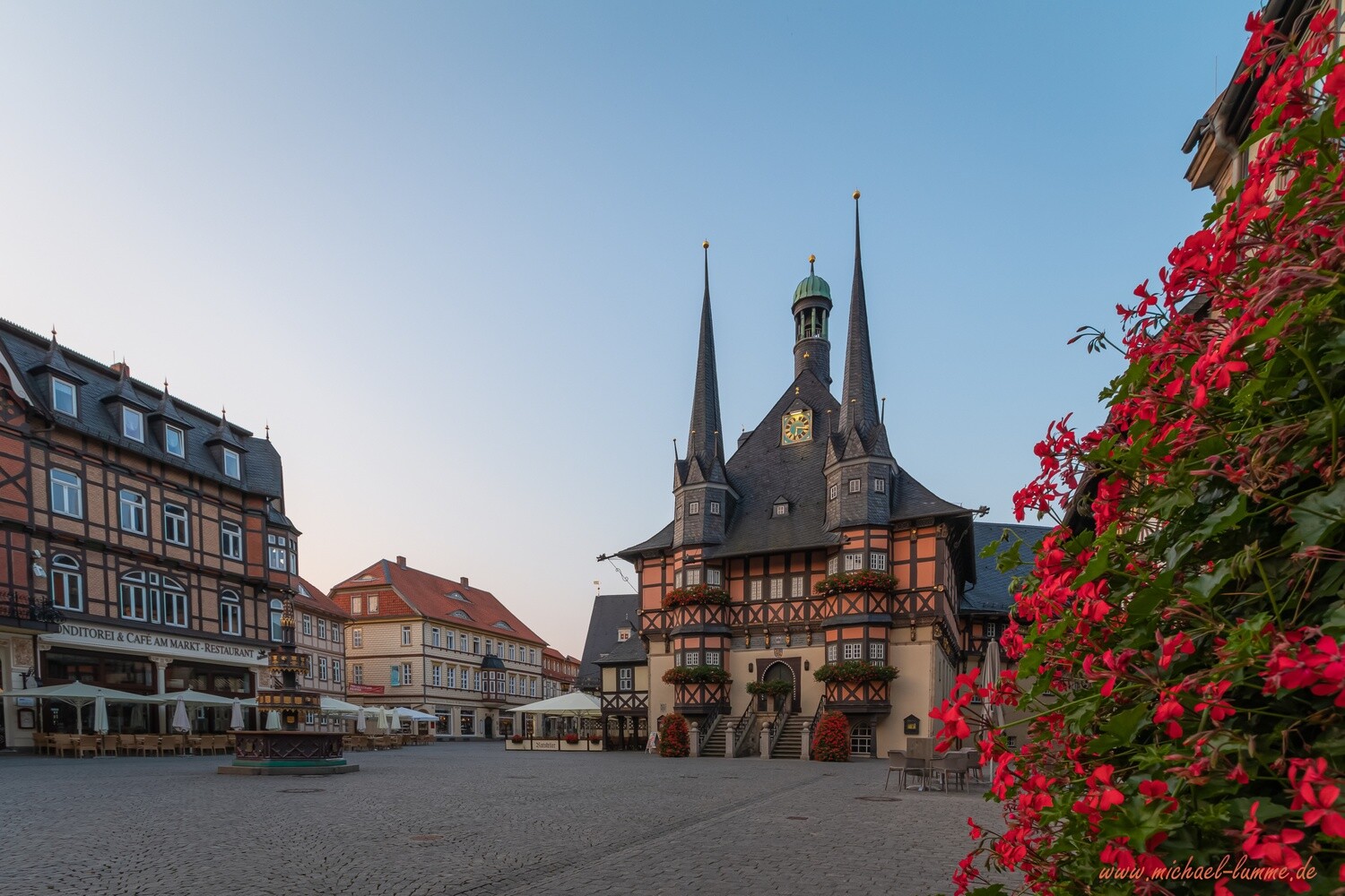 Der Marktplatz und das Rathaus Wernigerode