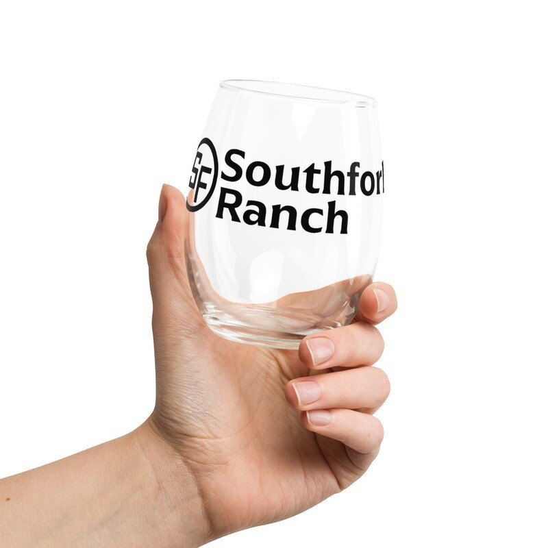 Southfork Ranch Logo Stemless Wine Glass