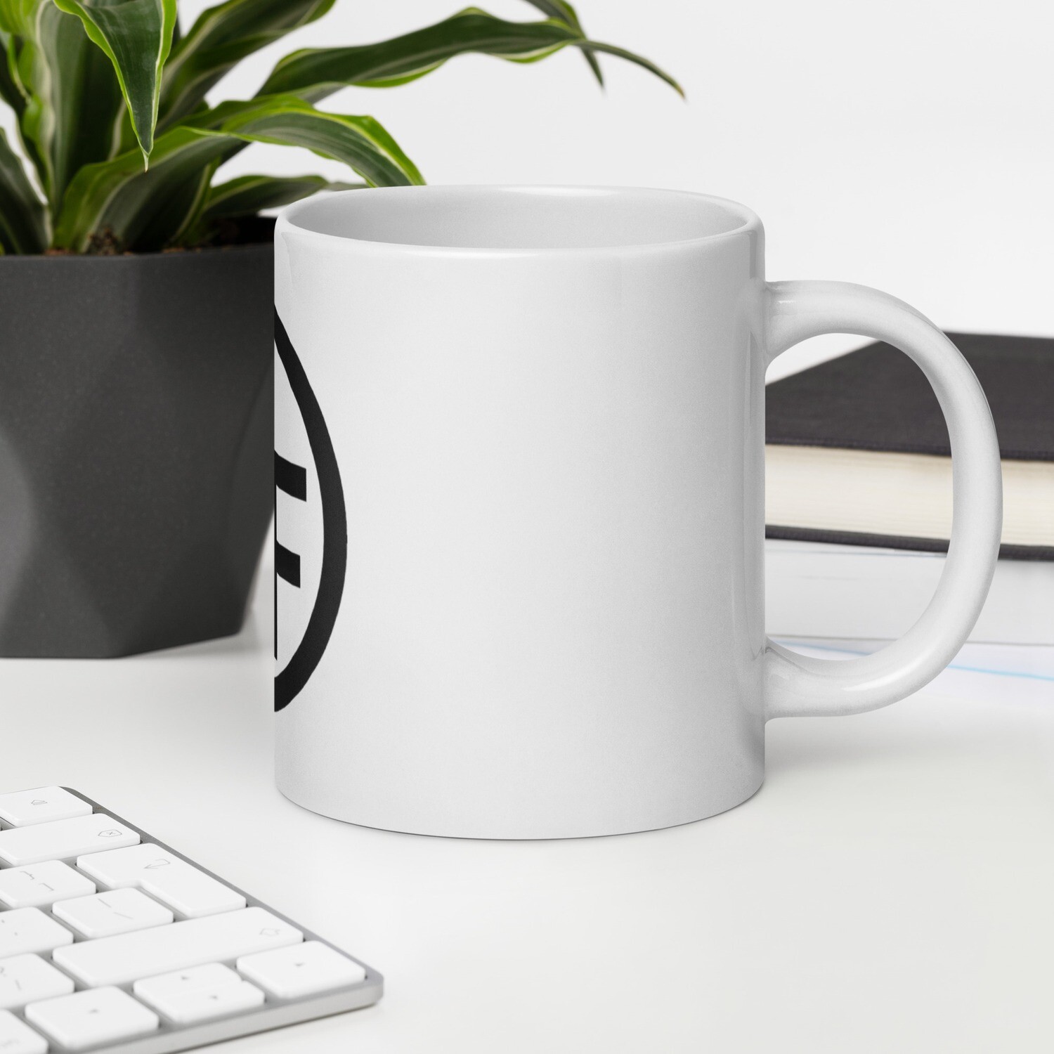 Southfork Ranch Circle Logo White Glossy Mug