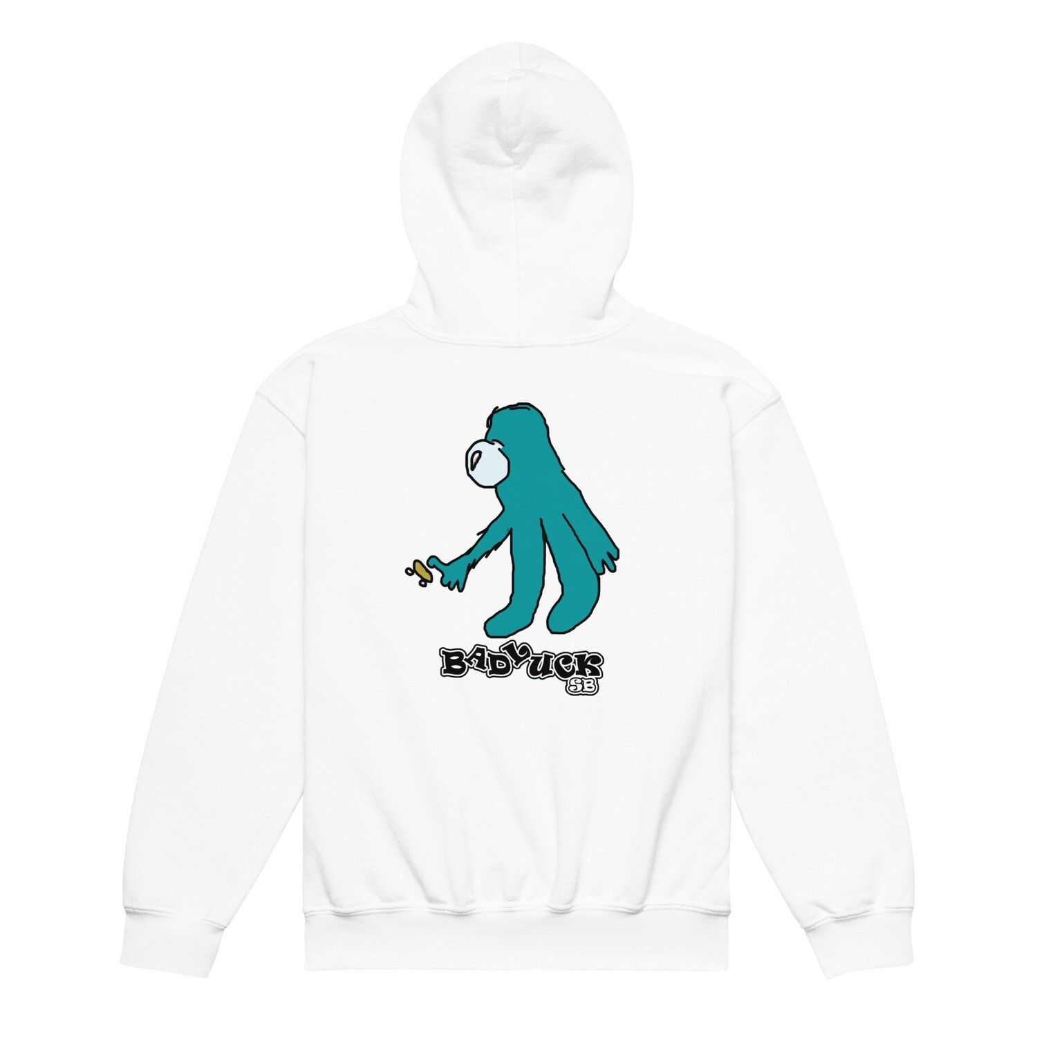 Bad Luck Monster Finger Board Youth Size Hoodie