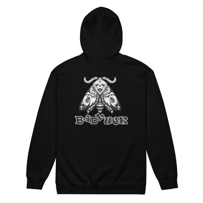 Bad Luck Death Moth ZIPPER Hooded Jacket