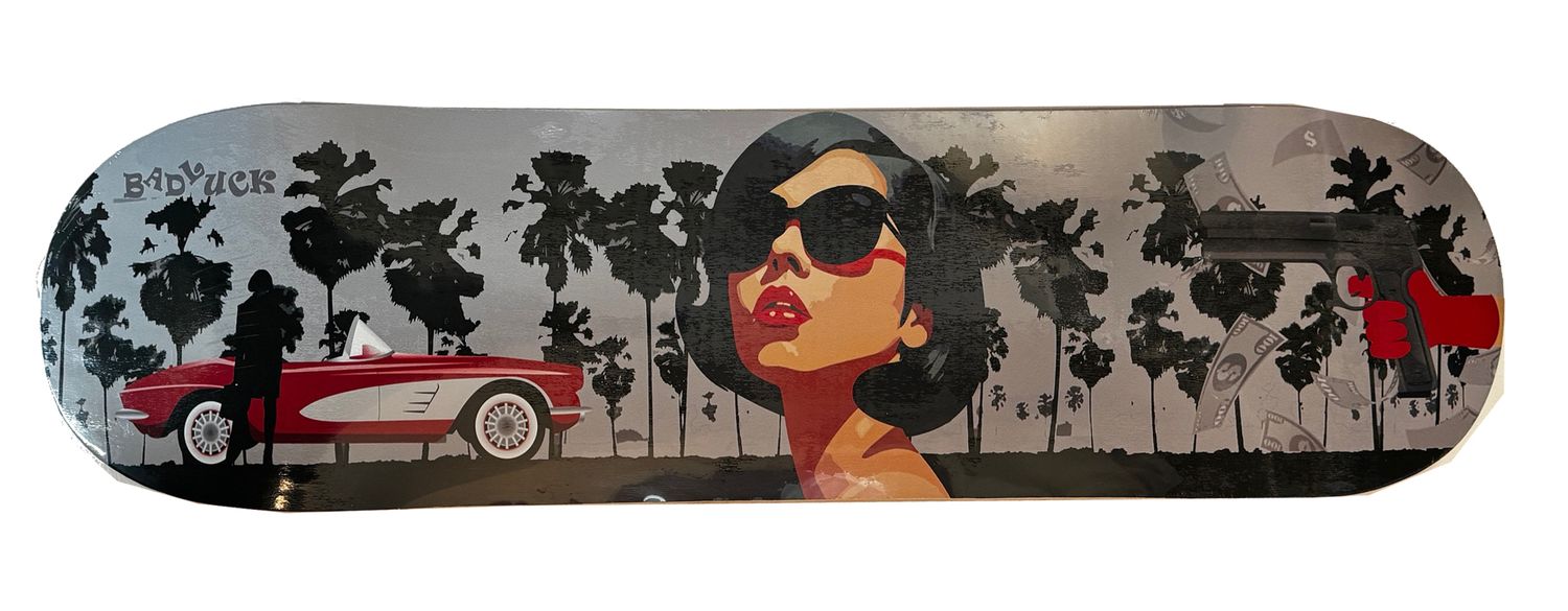 Bad Luck &quot;Lady L&quot; Skateboard Deck