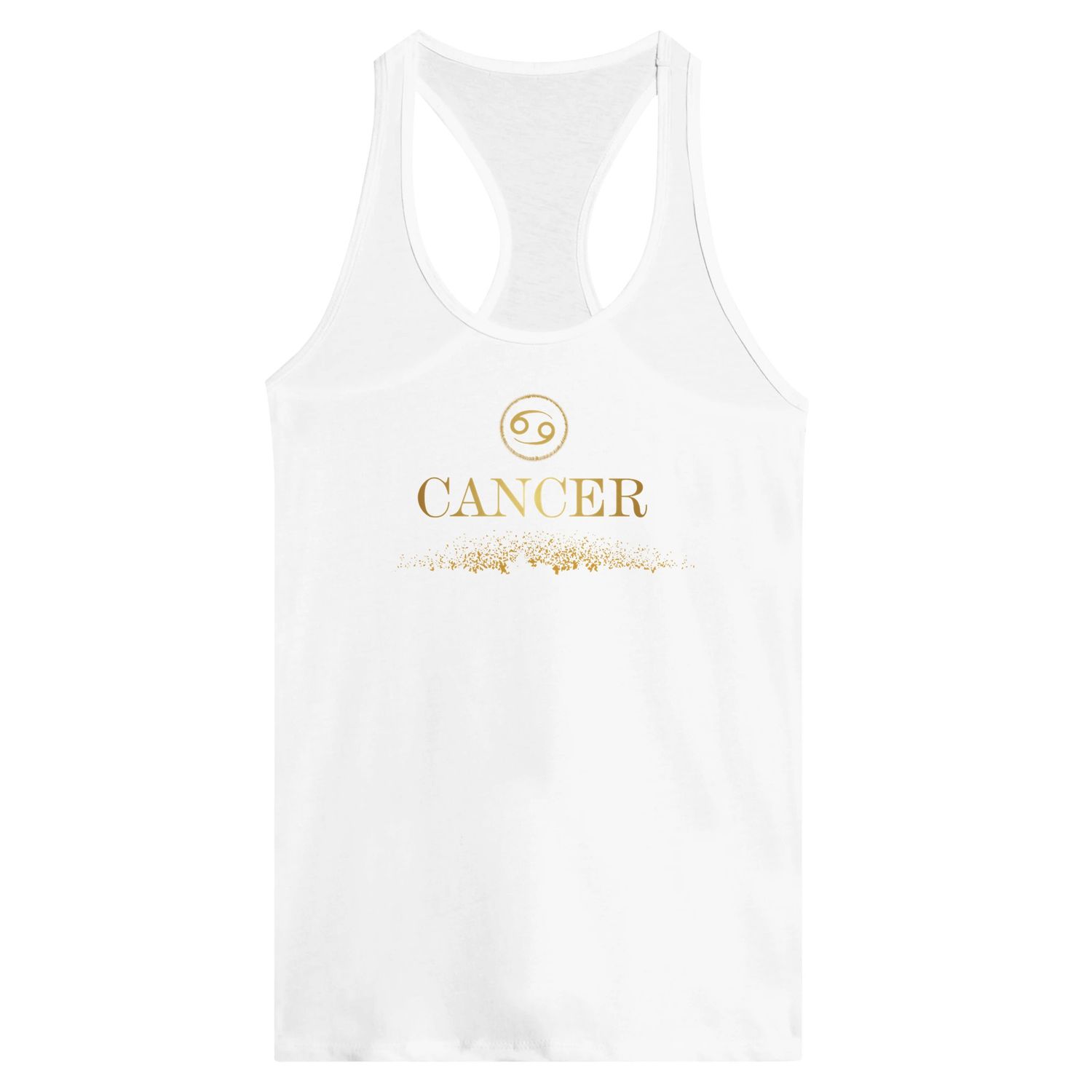 Cancer Glitter Design Racerback Tank Top