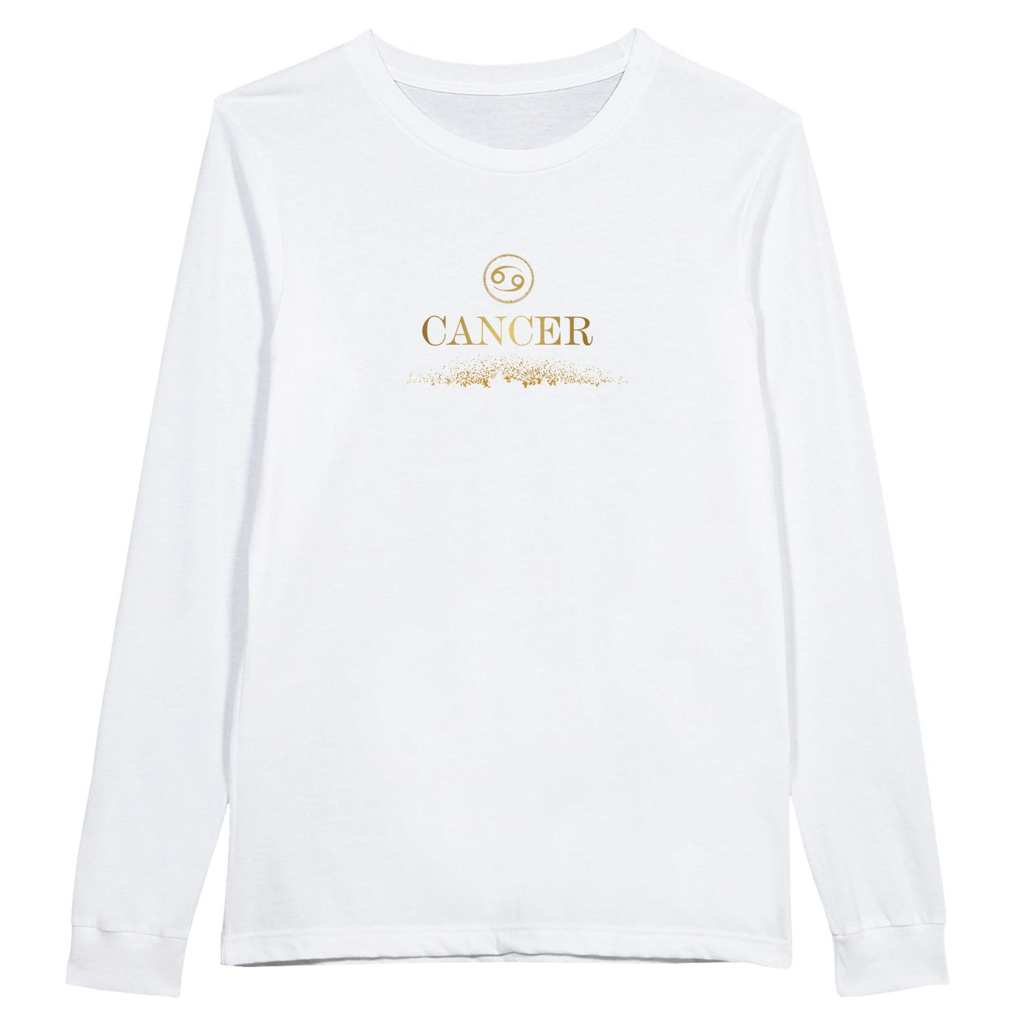 Cancer Glitter Design Classic Long Sleeve Shirt