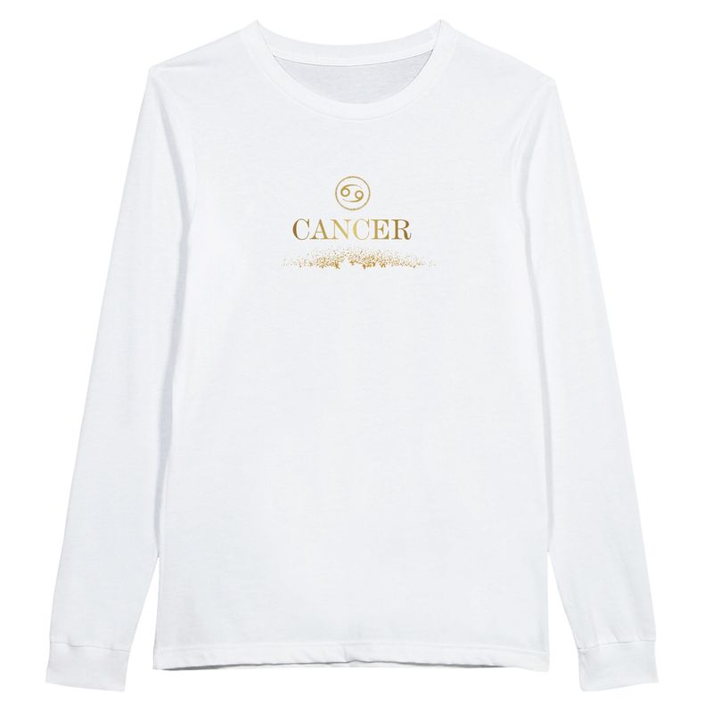Cancer Glitter Design Classic Long Sleeve Shirt