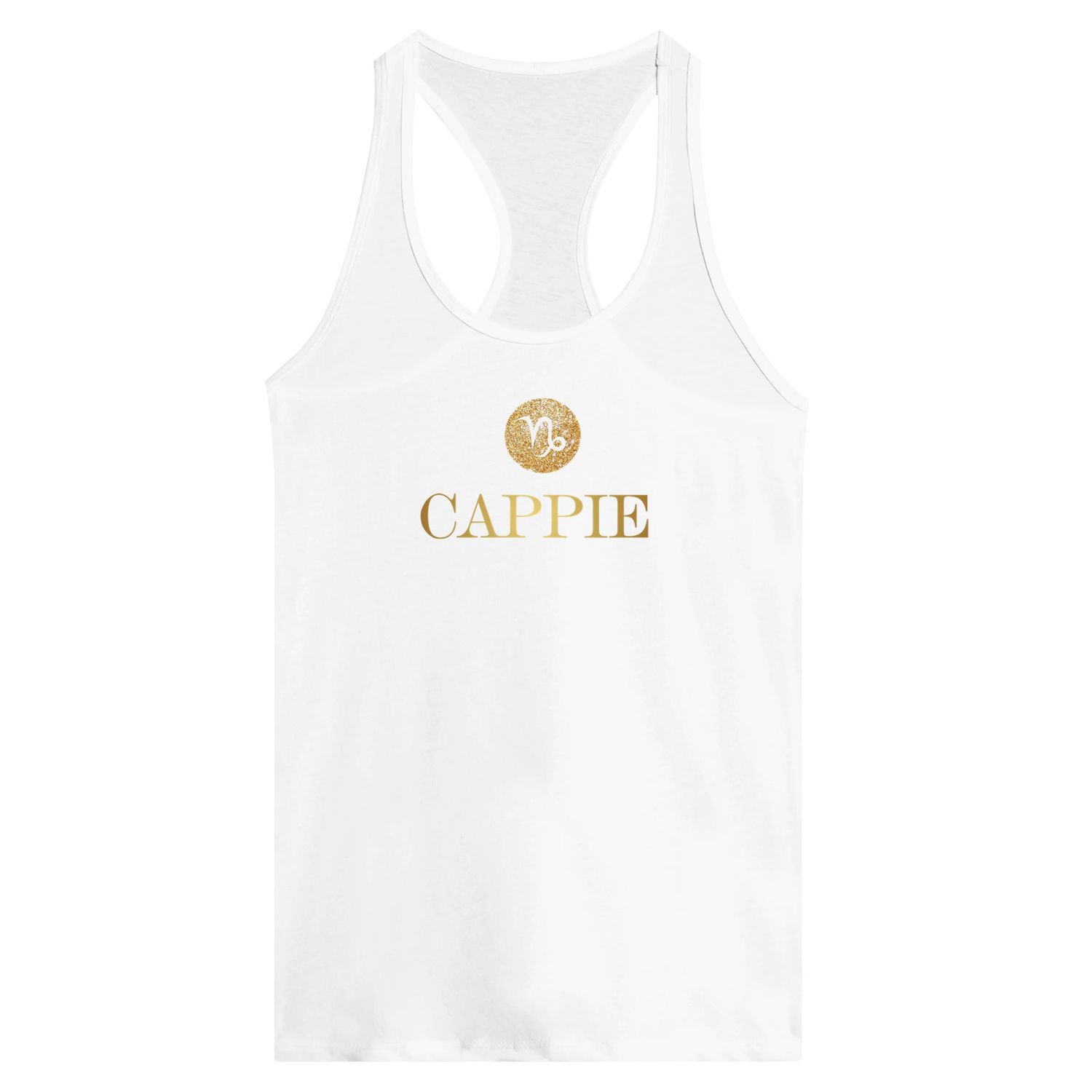 Cappie Gold Design Racerback Tank Top