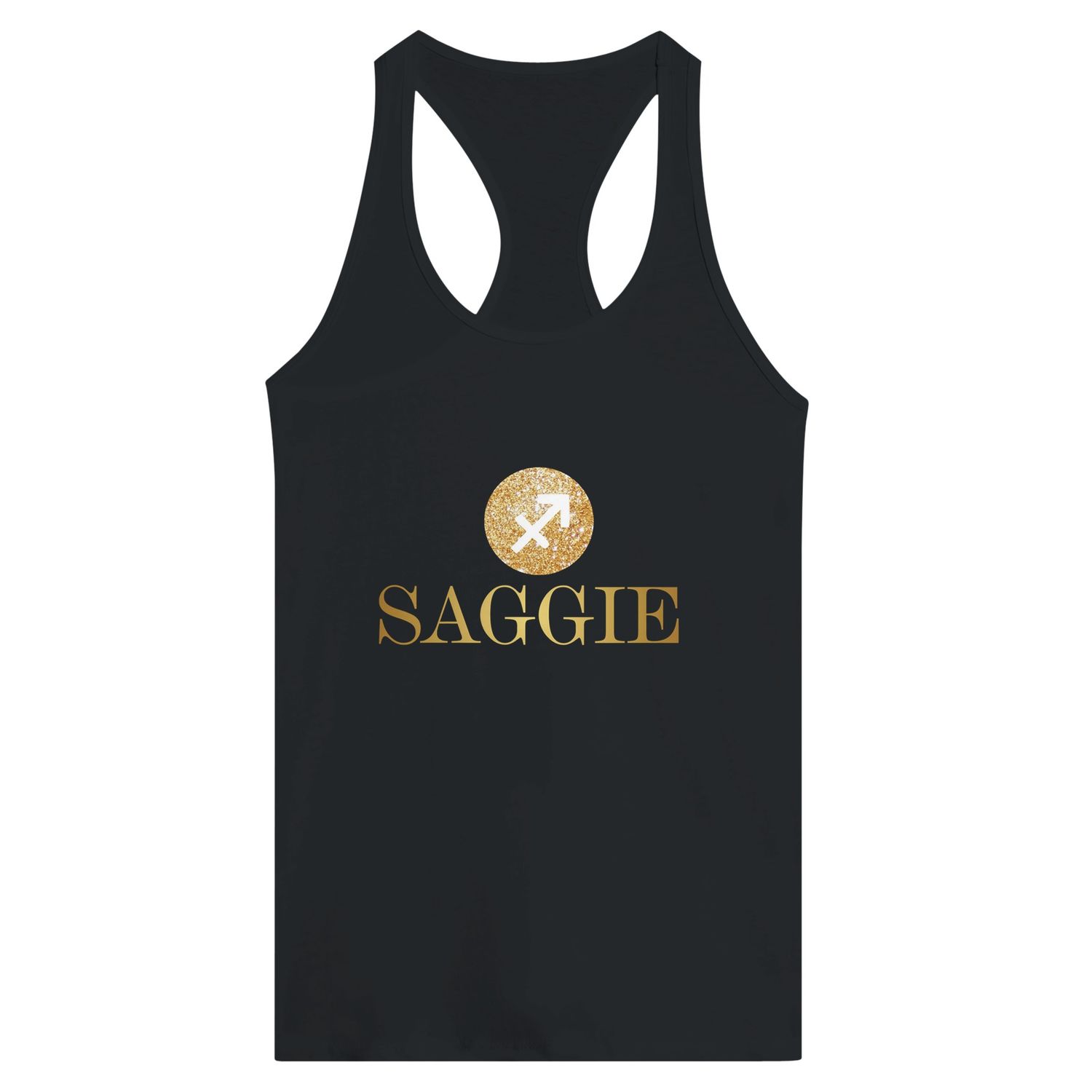 Saggie Gold Design Racerback Tank Top