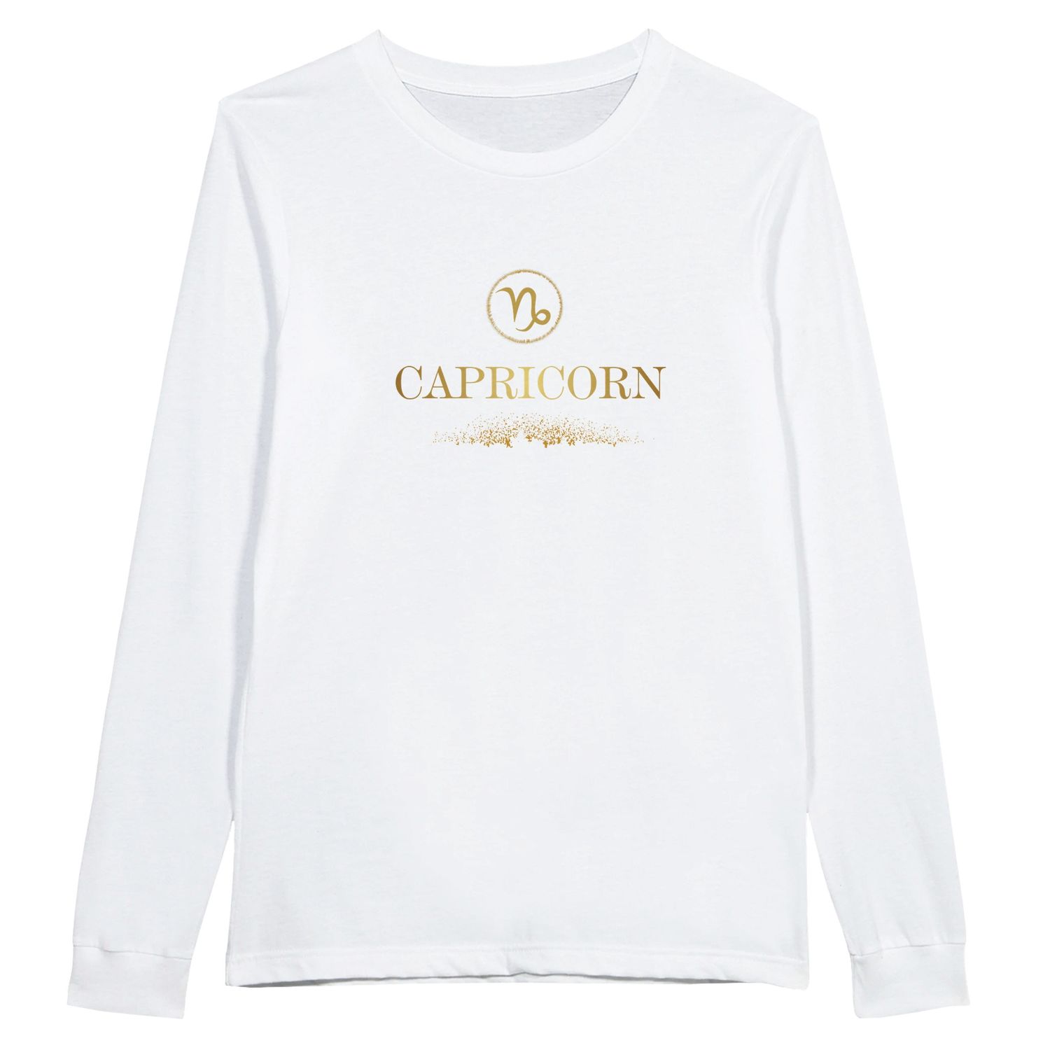 Capricorn Glitter Design Classic Long Sleeve Shirt