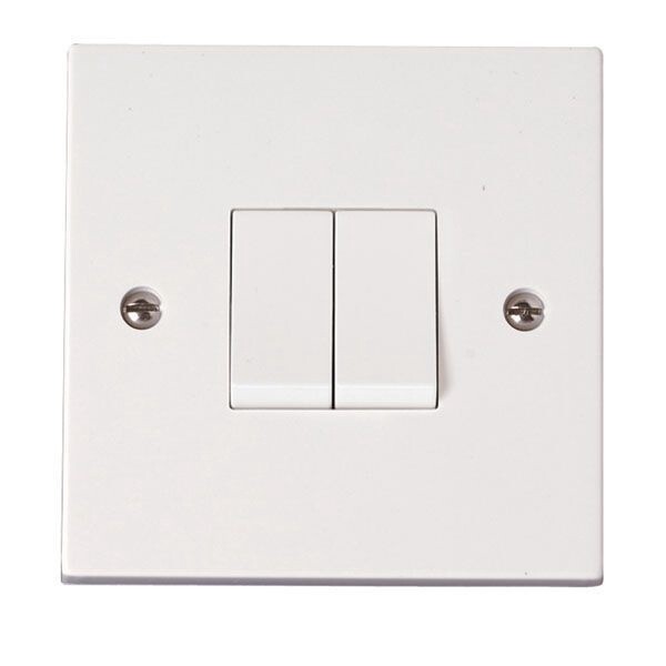 Plated Switch 2 Gang