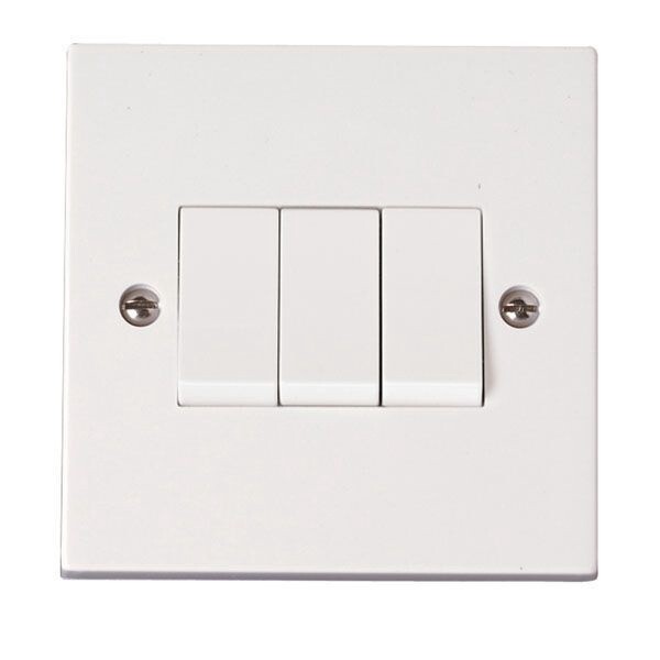 Plated Switch 3 Gang