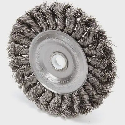 BROWN Knotted Wire Brush