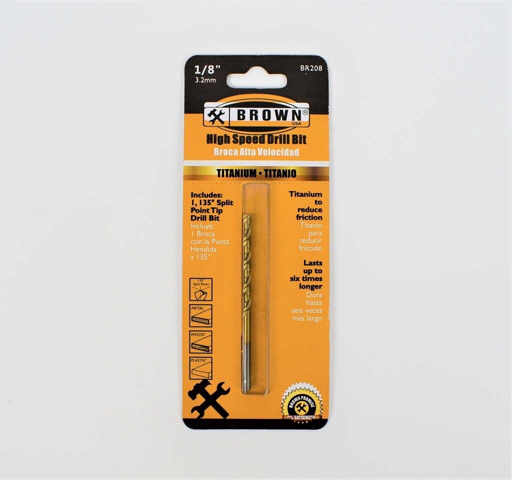Brown 3/8 Titanium Drill bit