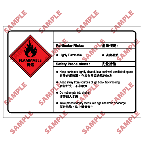 CL10 - 化學類安全標誌