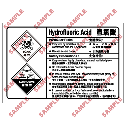 CL19 - 化學類安全標誌