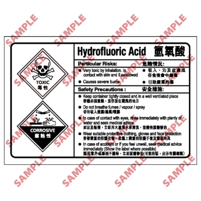 CL19 - 化學類安全標誌