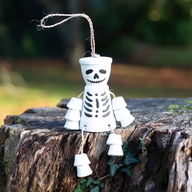 Skelton Pot Man -White