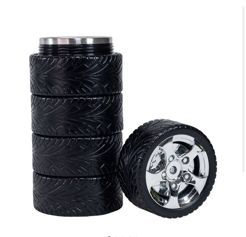 Steel Tire Travel Mug