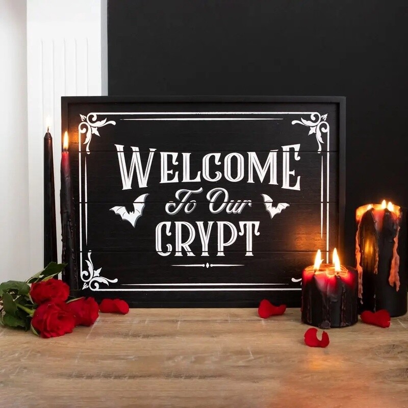 Welcome To our Crypt Sign